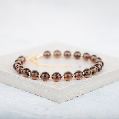 Smoky Quartz Gemstone Bracelet