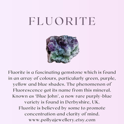 Dainty Fluorite Ombre / Shaded Necklace