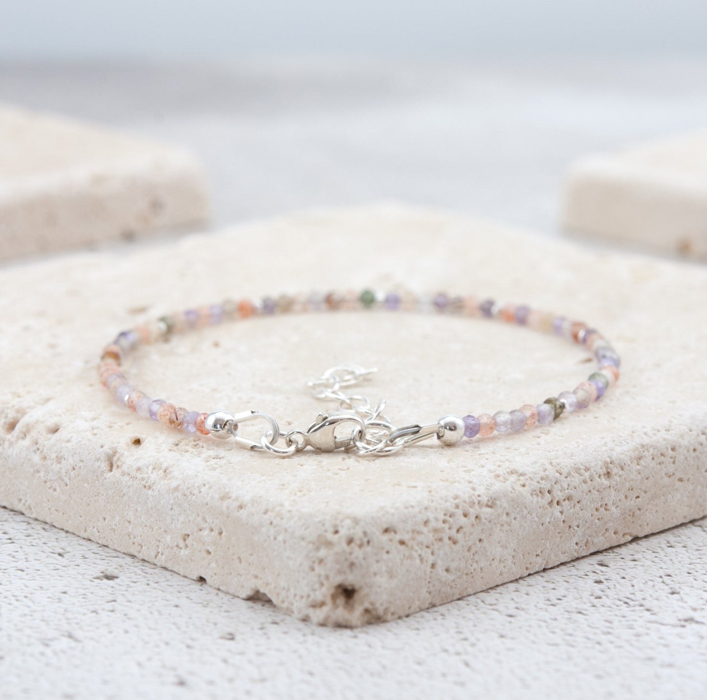 Dainty Super Seven Gemstone Bracelet