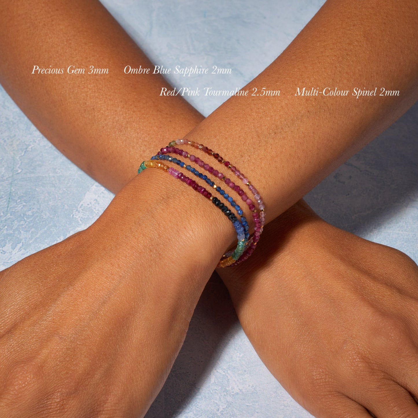 Dainty Multicolour Spinel Gemstone Bracelet (AA Grade)