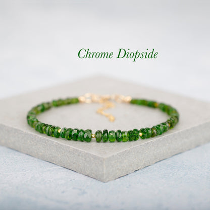 Chrome Diopside Gemstone Bracelet