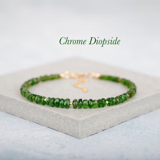 Chrome Diopside Gemstone Bracelet
