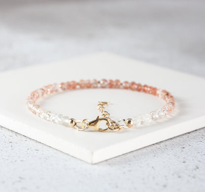 Dainty Sunstone Gemstone Bracelet(AA Grade)