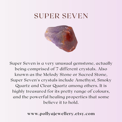 Dainty Super Seven Gemstone Bracelet