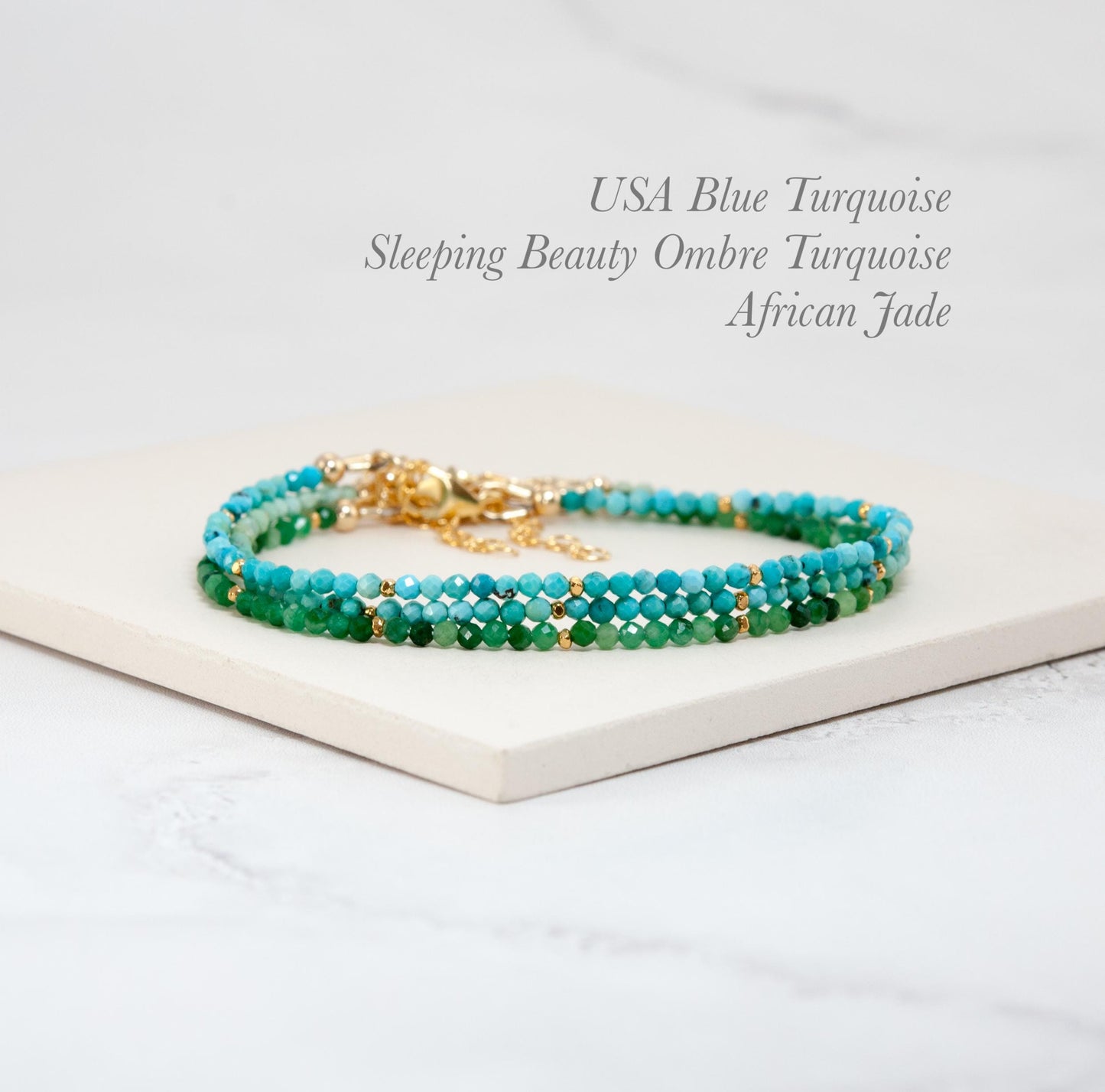 Dainty African Jade Bracelet