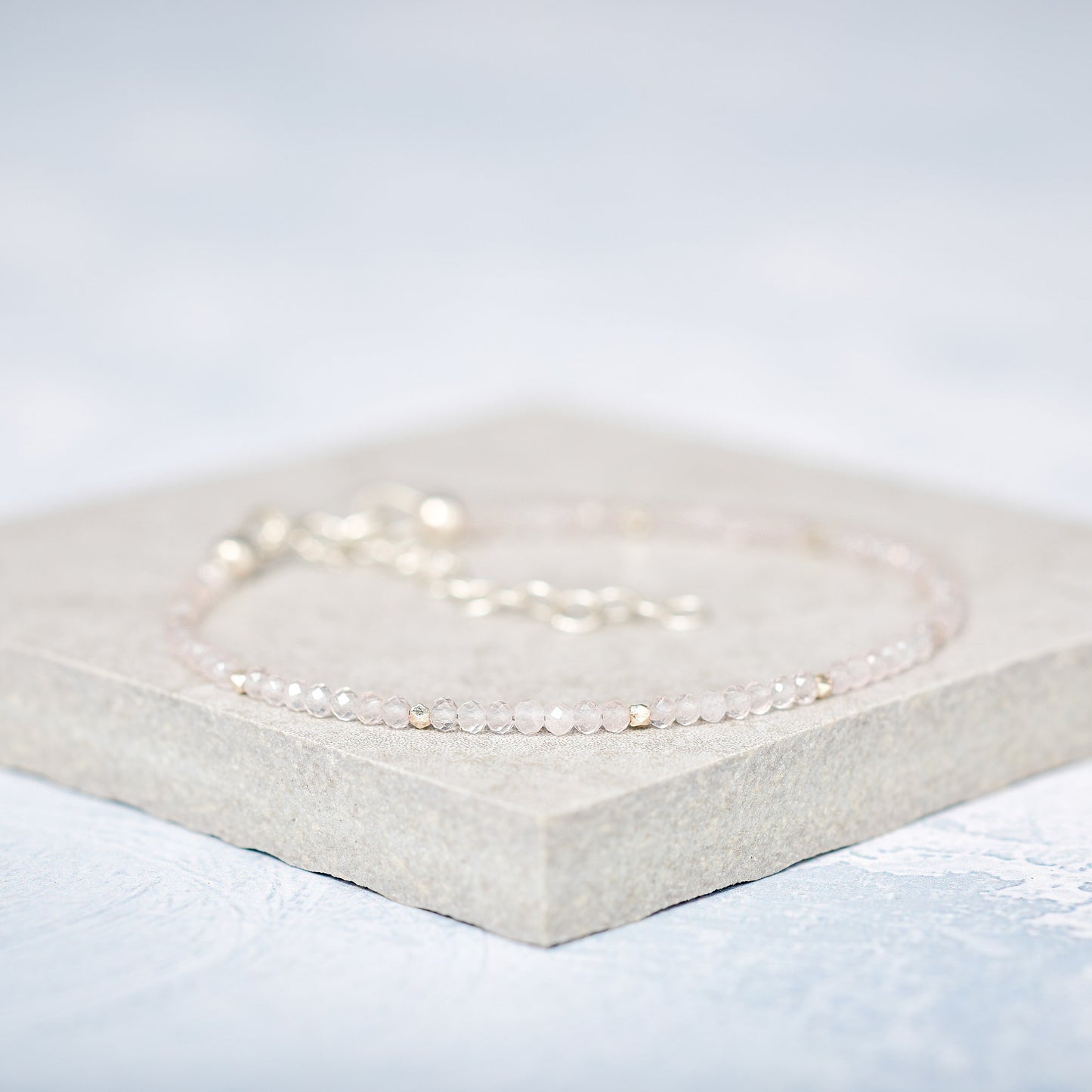 Rose Quartz Dainty Bracelet