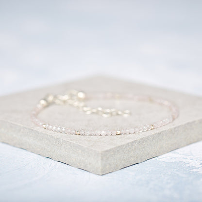 Rose Quartz Dainty Bracelet