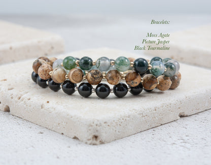Picture Jasper Gemstone Bracelet