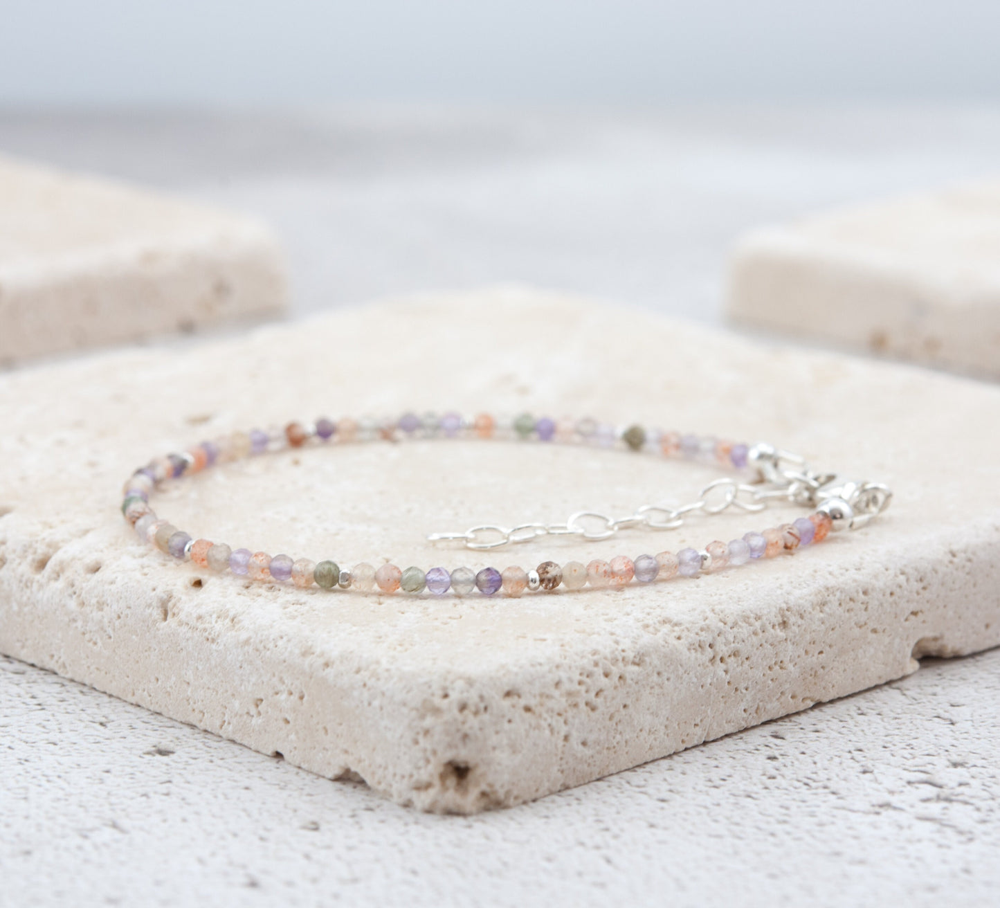 Dainty Super Seven Gemstone Bracelet