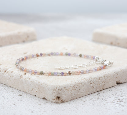 Dainty Super Seven Gemstone Bracelet