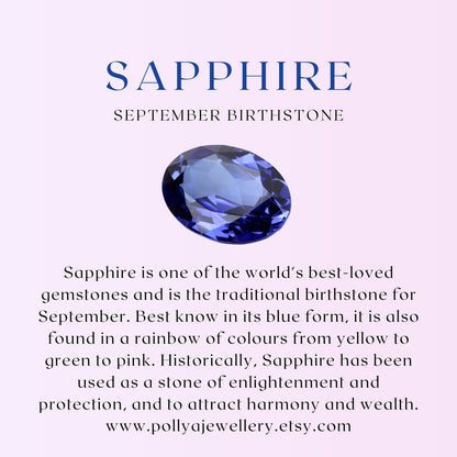 Dainty Multicolour Sapphire Gemstone Bracelet