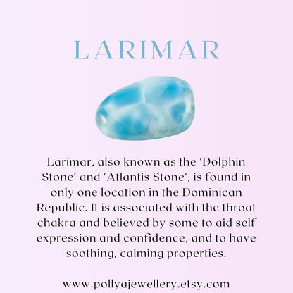 Dainty Larimar Gemstone Bracelet