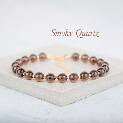 Smoky Quartz Gemstone Bracelet