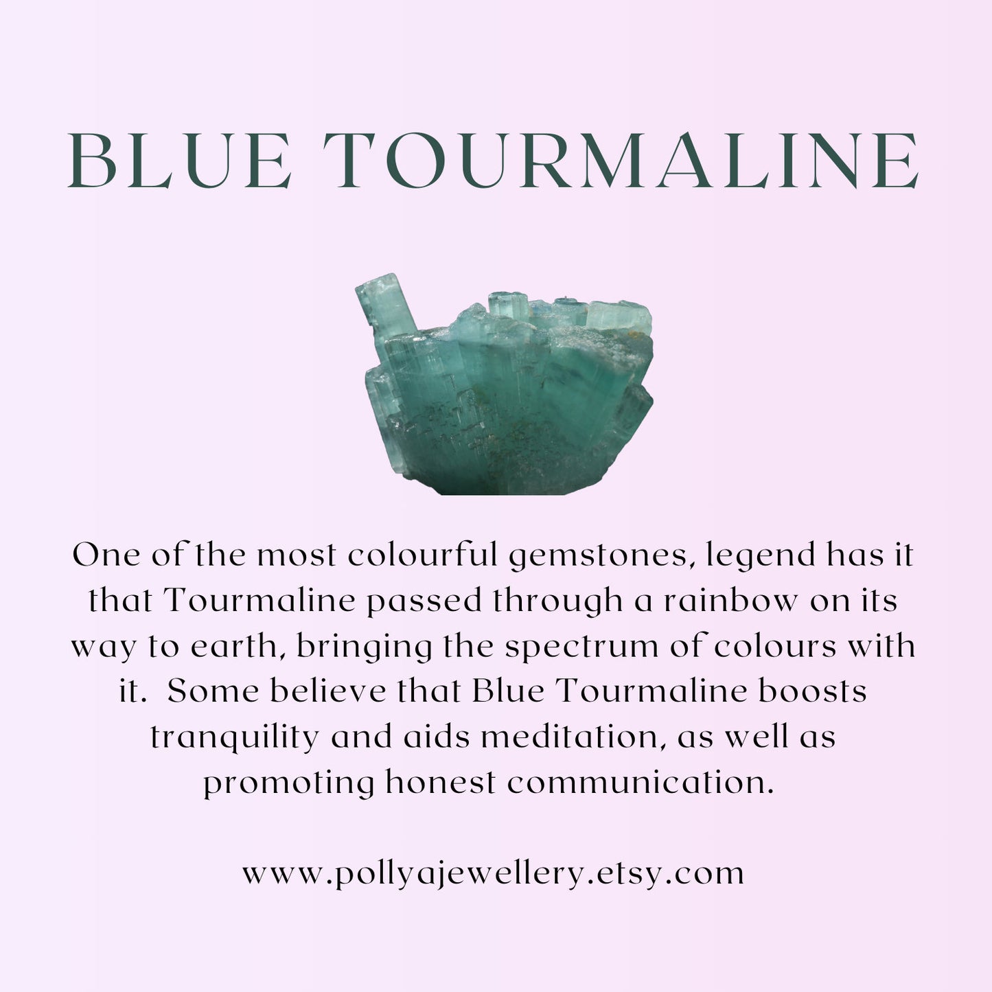 Dainty Blue Tourmaline Gemstone Bracelet