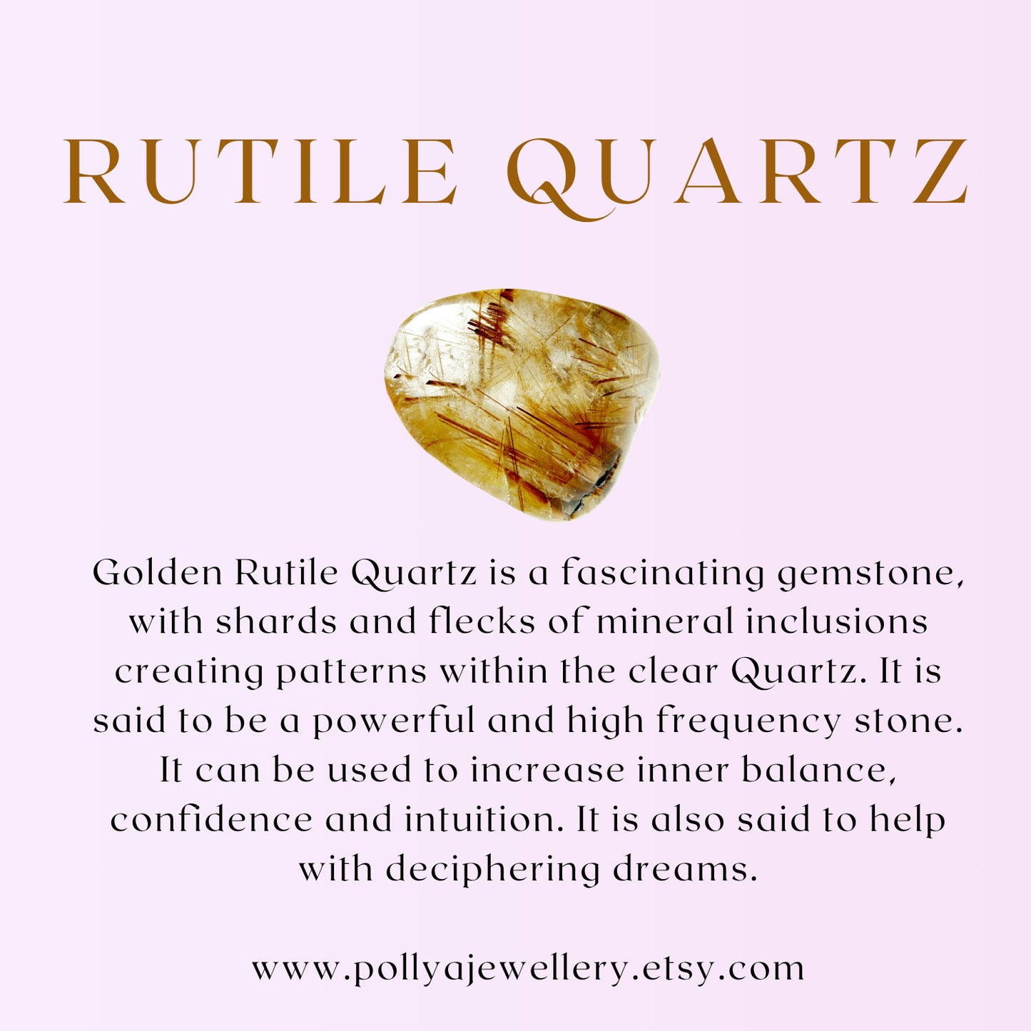 Dainty Golden Rutile Quartz Gemstone Bracelet