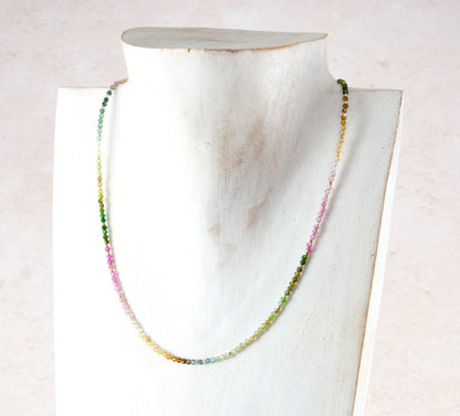 Dainty Tourmaline Gemstone Necklace