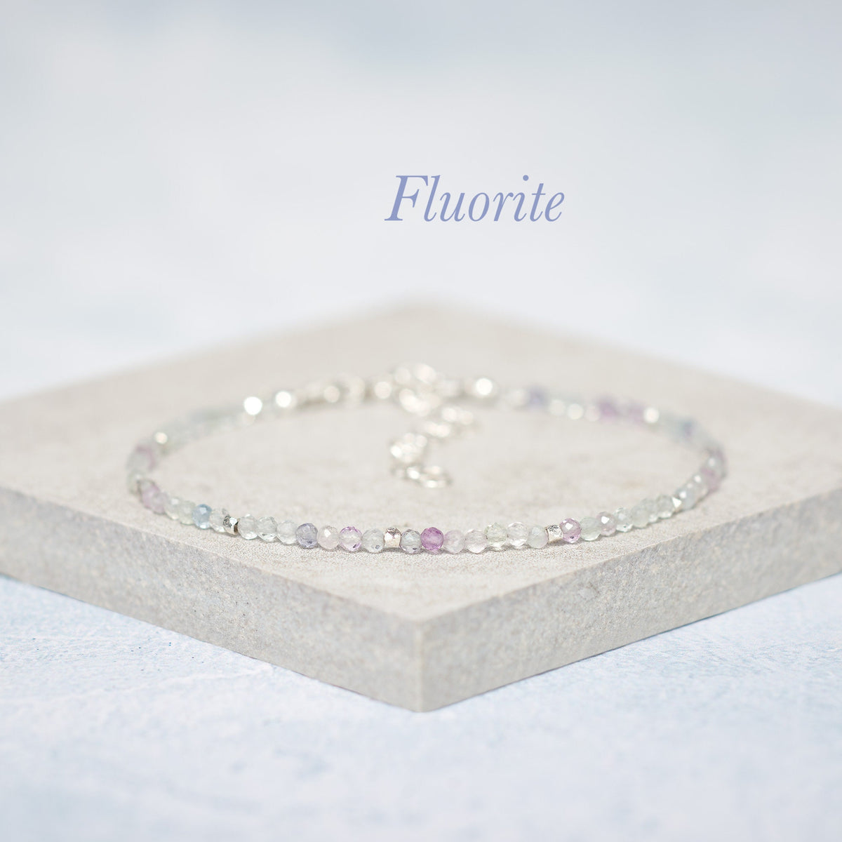 Dainty Fluorite Gemstone Bracelet