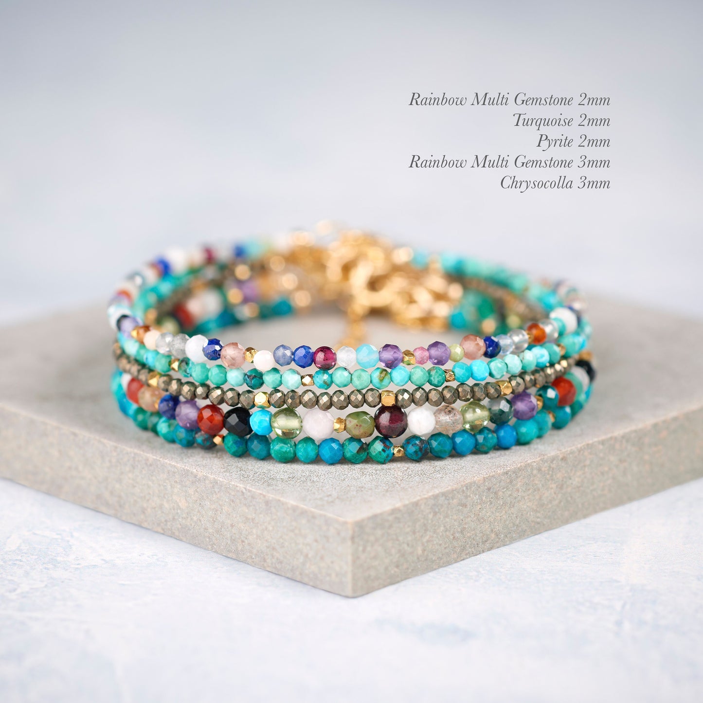 Turquoise Dainty Gemstone Bracelet