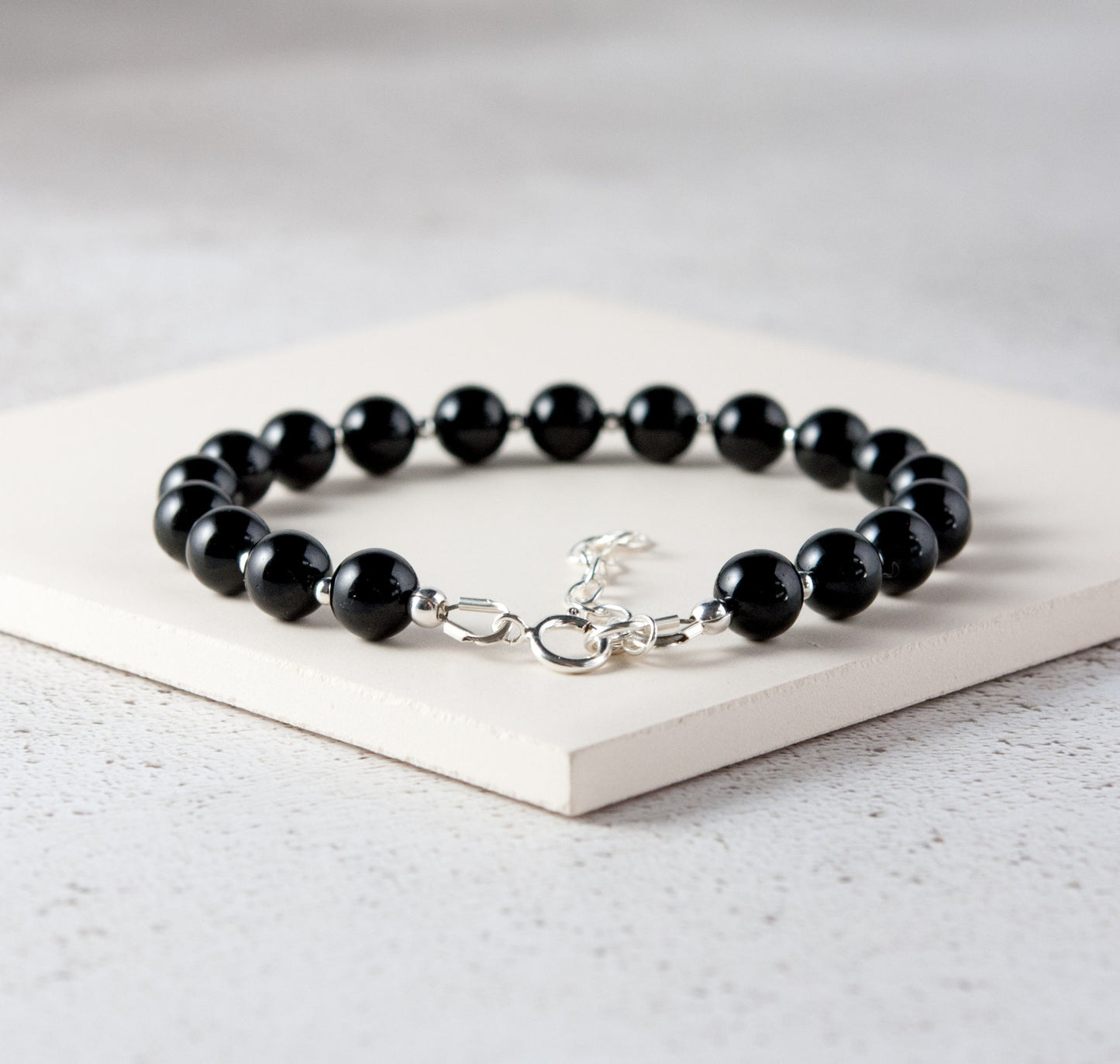 Black Tourmaline Gemstone Bracelet