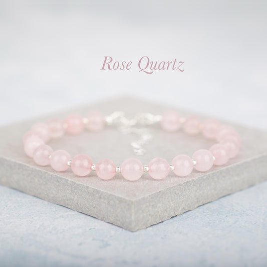 Rose Quartz Gemstone Bracelet