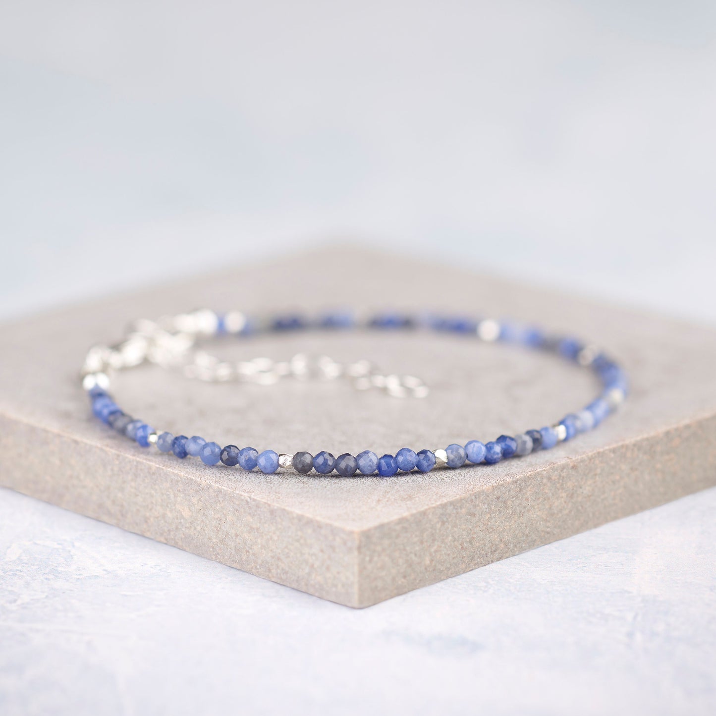 Sodalite Dainty Gemstone Bracelet