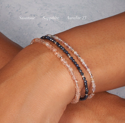 Dainty Sunstone Gemstone Bracelet