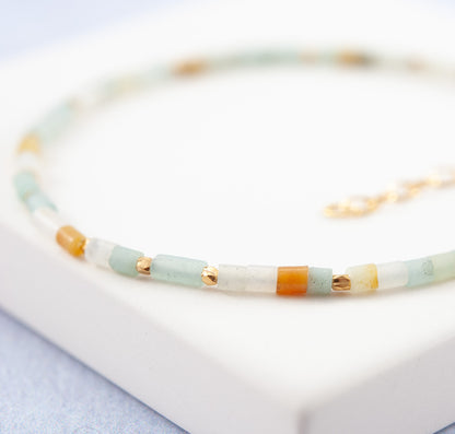 Amazonite Heishi Bead Bracelet