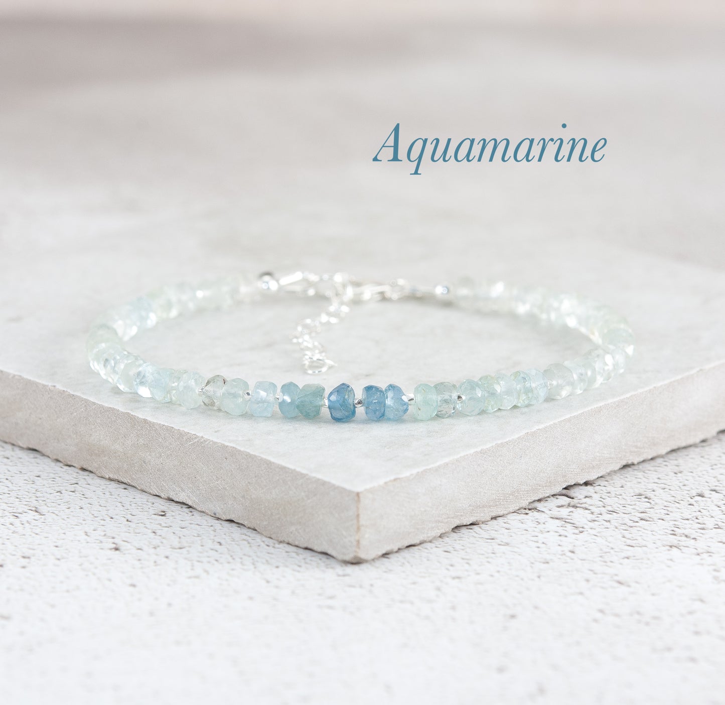 Aquamarine Gemstone Bracelet