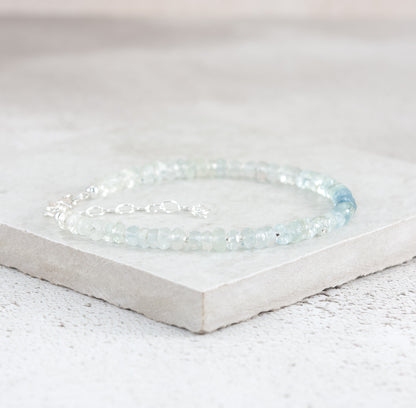 Aquamarine Gemstone Bracelet