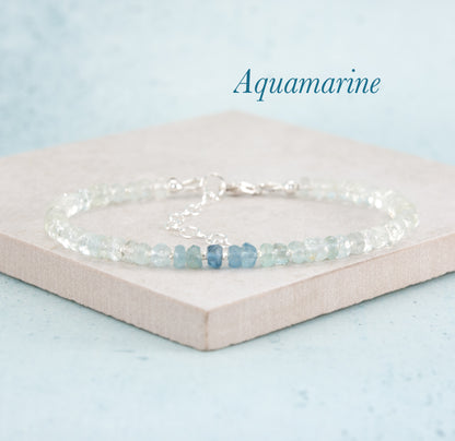 Aquamarine Gemstone Bracelet