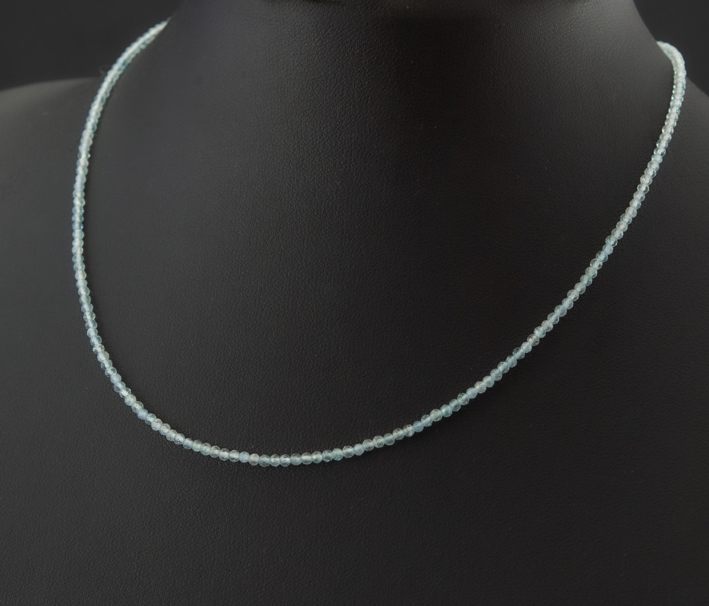 Dainty Aquamarine Gemstone Necklace (AAA Grade)