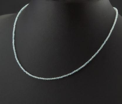 Dainty Aquamarine Gemstone Necklace (AAA Grade)
