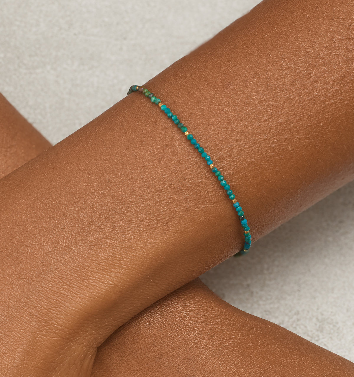 Dainty Azurite Gemstone Bracelet