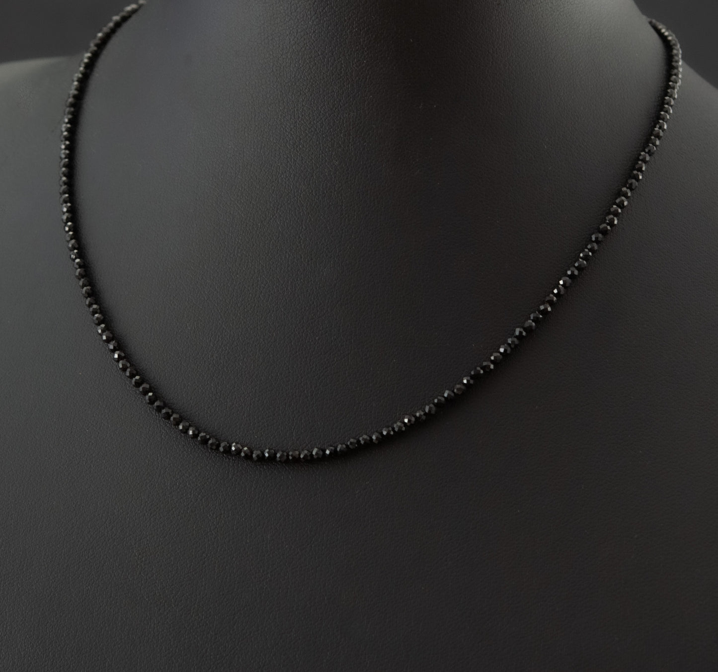 Dainty Black Tourmaline Gemstone Necklace