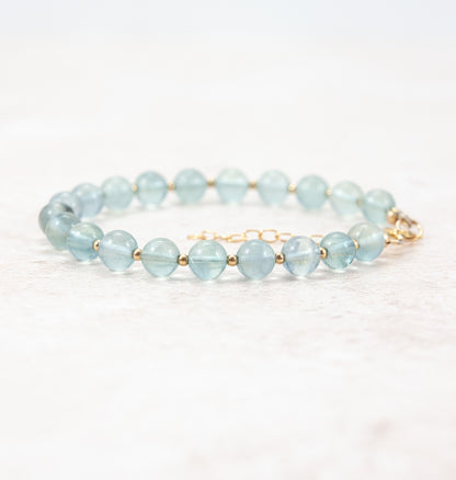 Blue Fluorite Rare Gemstone Bracelet
