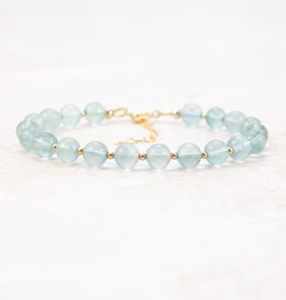 Blue Fluorite Rare Gemstone Bracelet