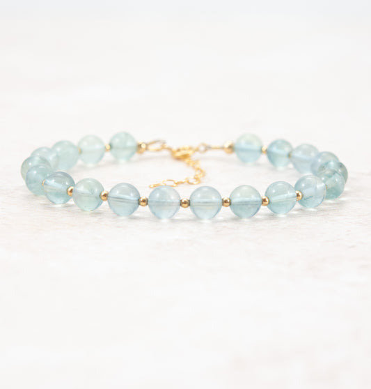 Blue Fluorite Rare Gemstone Bracelet