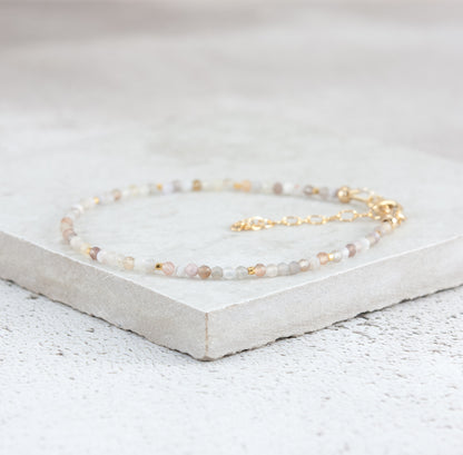 Dainty Botswana Agate Gemstone Bracelet