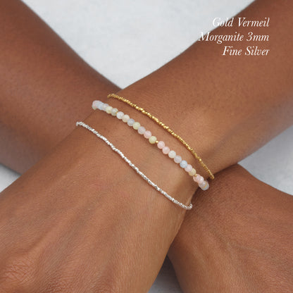 Dainty Gold Vermeil Beaded Bracelet