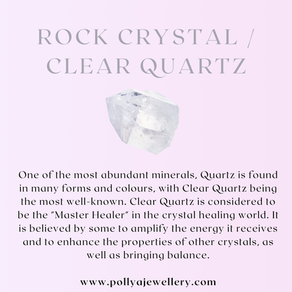 Rock Crystal / Clear Quartz Dainty Bracelet