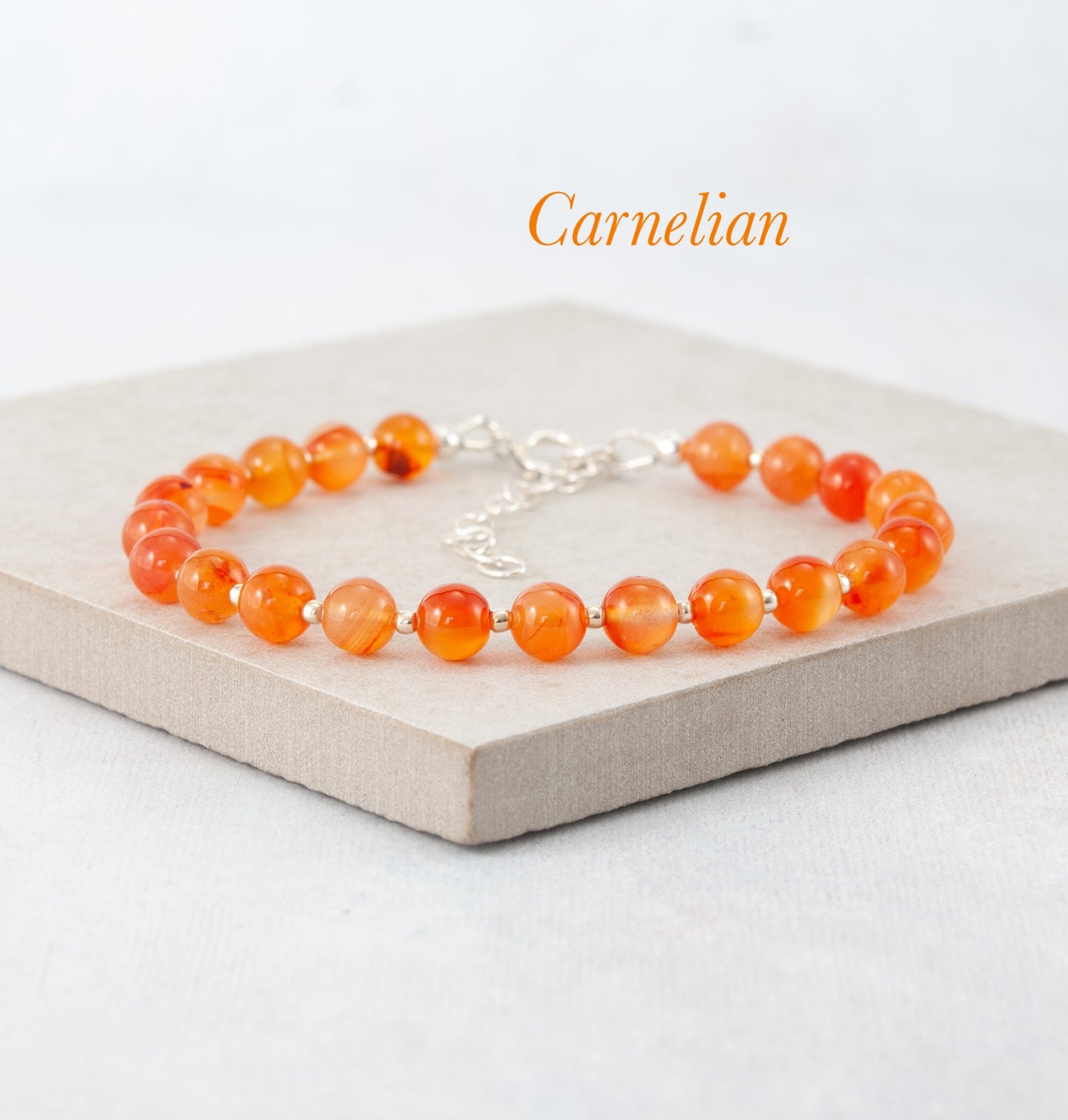 Carnelian Gemstone Bracelet