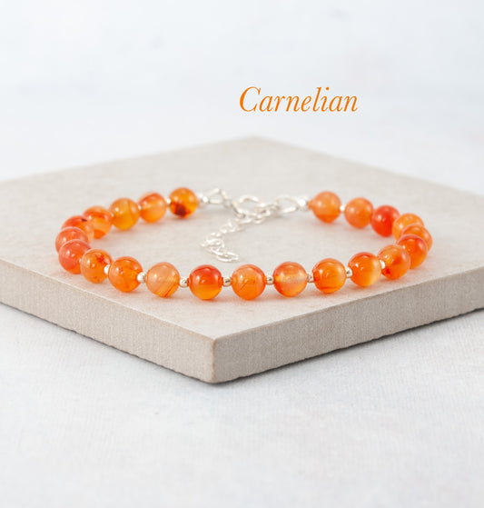 Carnelian Gemstone Bracelet