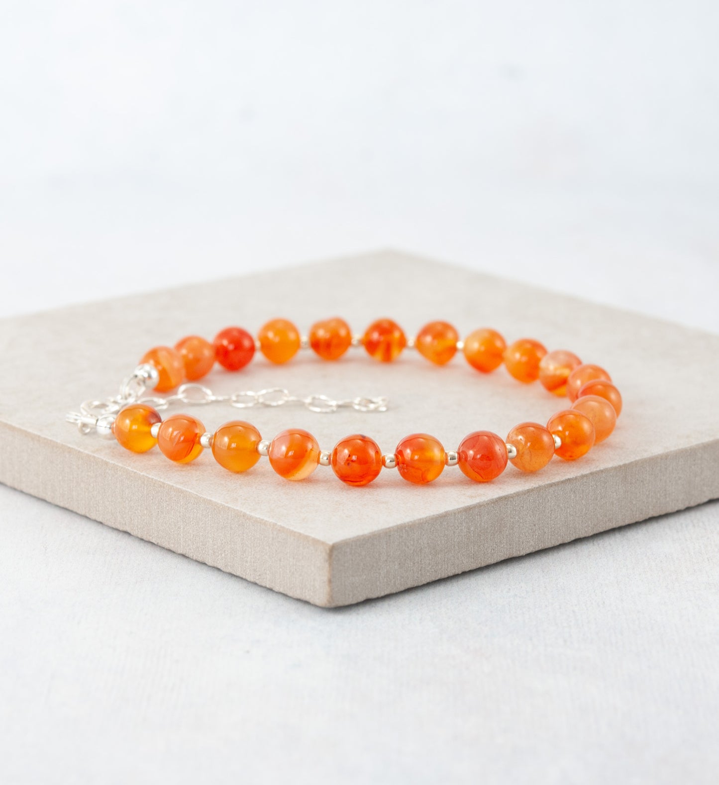 Carnelian Gemstone Bracelet