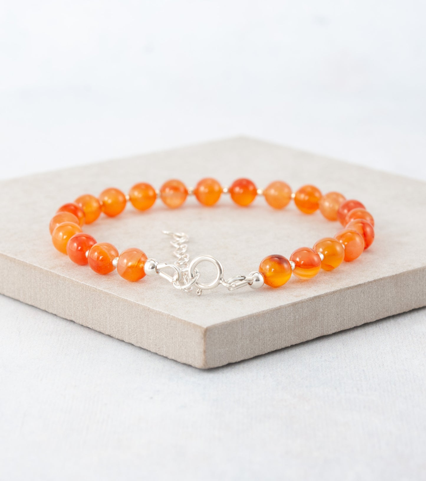 Carnelian Gemstone Bracelet