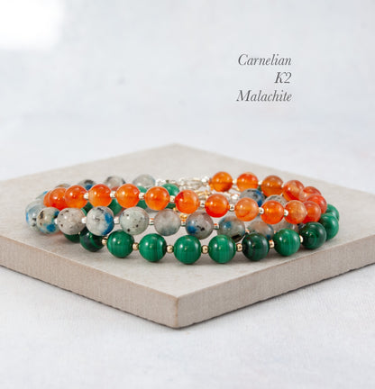 Carnelian Gemstone Bracelet