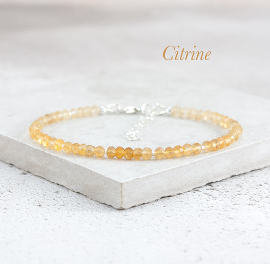 Citrine Ombre Gemstone Bracelet