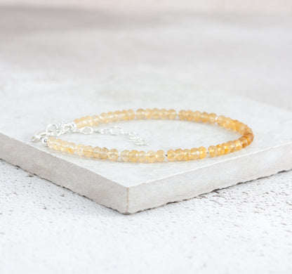 Citrine Ombre Gemstone Bracelet