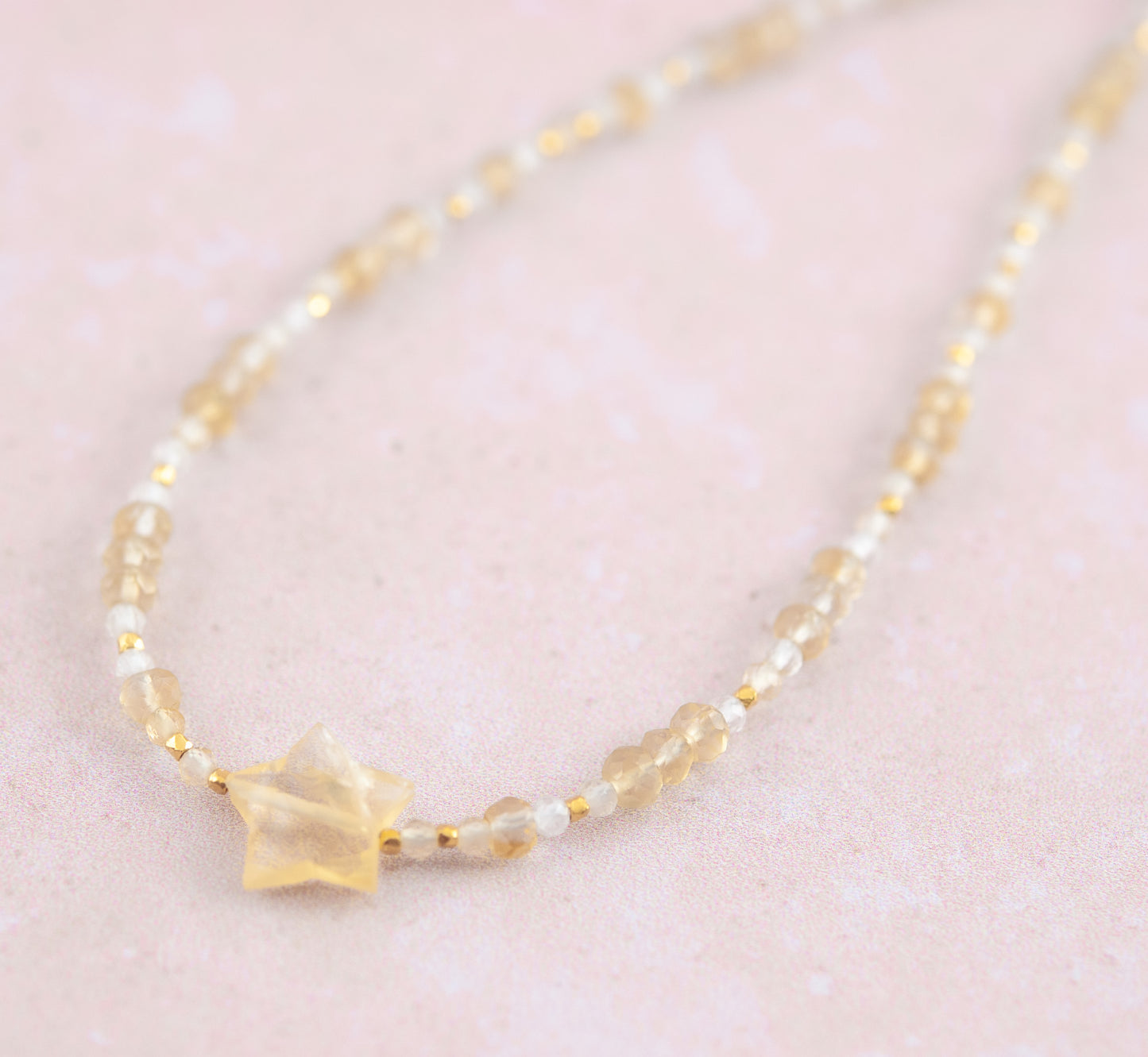 Citrine Star Necklace
