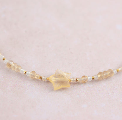 Citrine Star Necklace