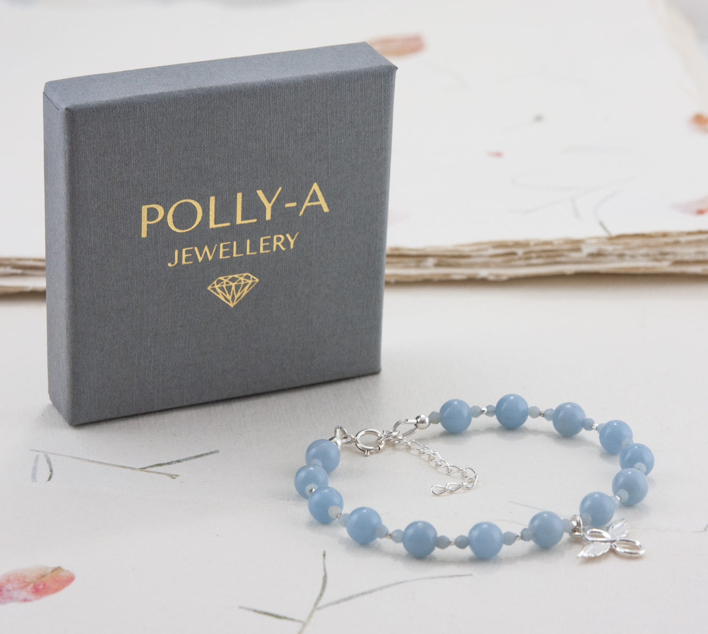 Angel Sterling Silver Gemstone Bracelet